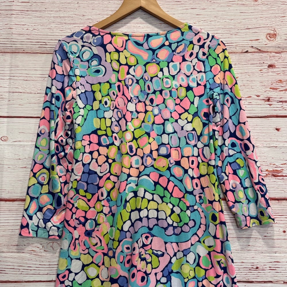 Lilly Pulitzer Ariana Asymmetrical Swing Dress in Multi Gypsy Jungle Sz S - Picture 13 of 14
